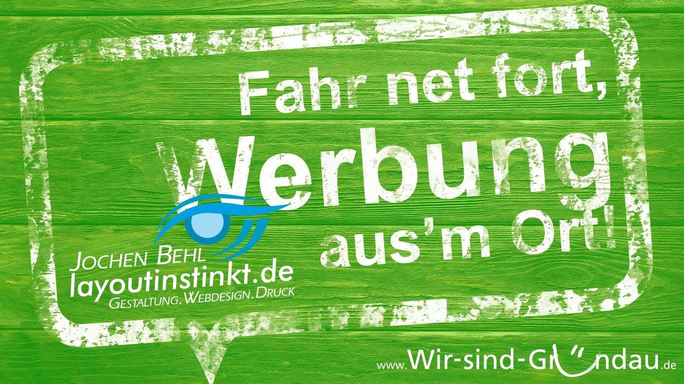 fahr net fort werbung layoutinstinkt