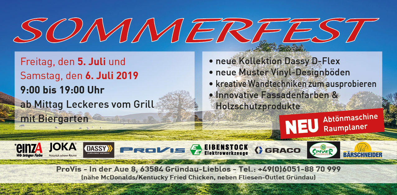 Flyer Sommerfest DIN Lang